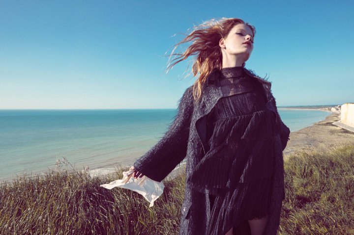 hollie-may saker 演绎《vogue服饰与美容》杂志时尚大片