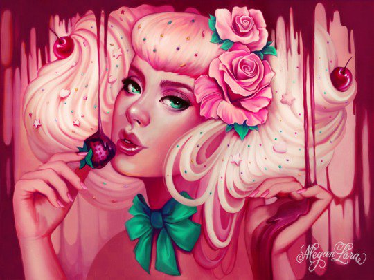 megan lara人物插画