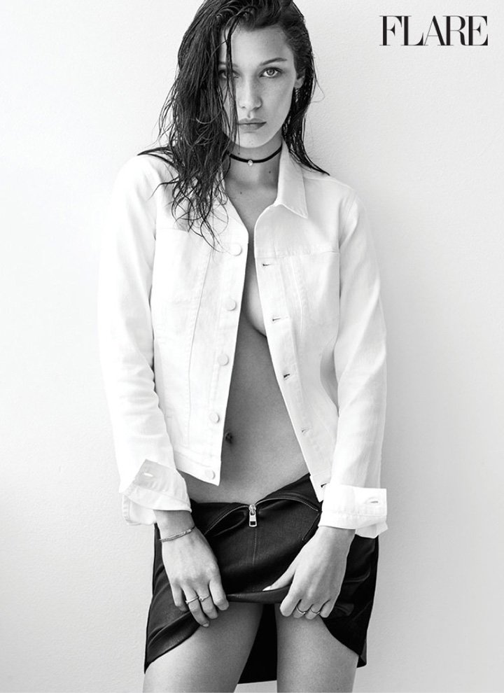 bella hadid《flare》杂志2016年10月号