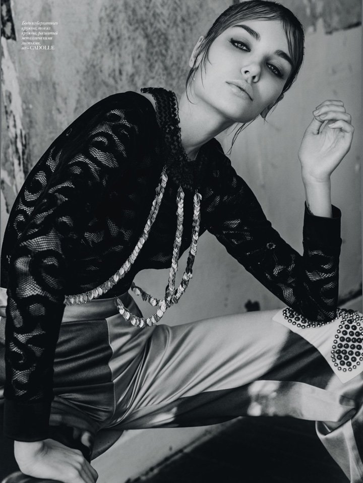 模特daria konovalova 演绎《vogue》时尚杂志大片