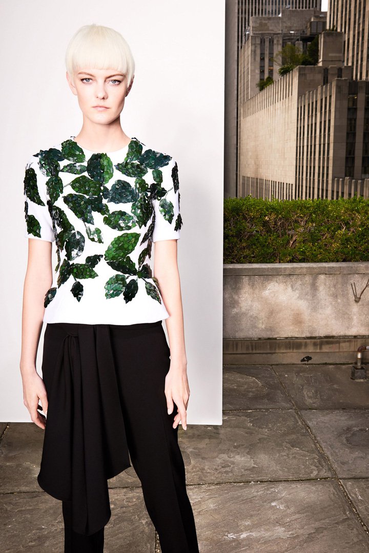 oscar de la renta 2018早春时尚服装造型图