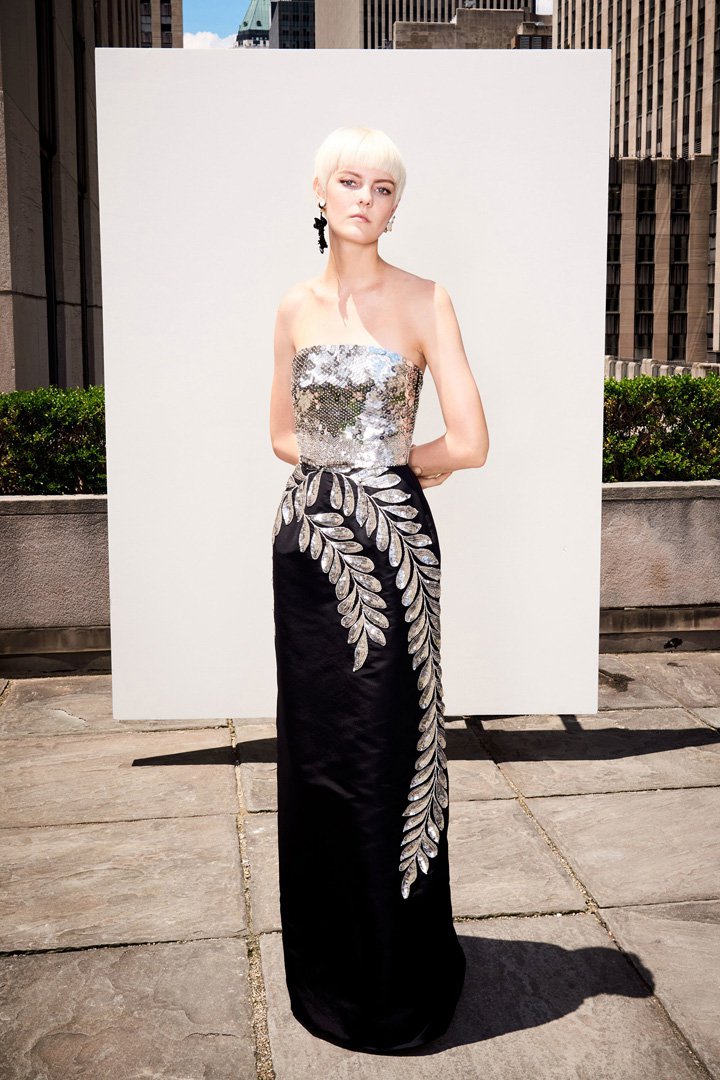 oscar de la renta 2018早春时尚服装造型图