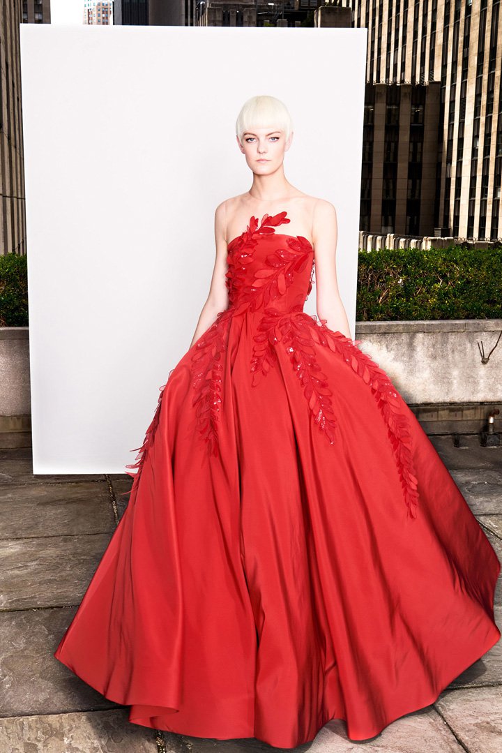 oscar de la renta 2018早春时尚服装造型图