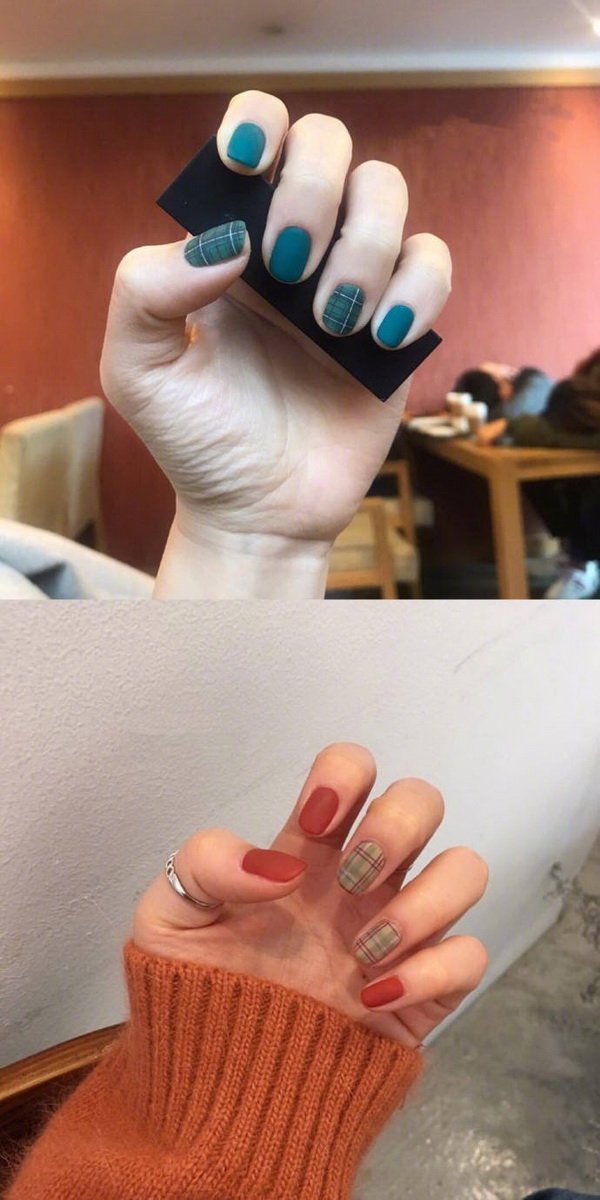 新款磨砂美甲图片大全